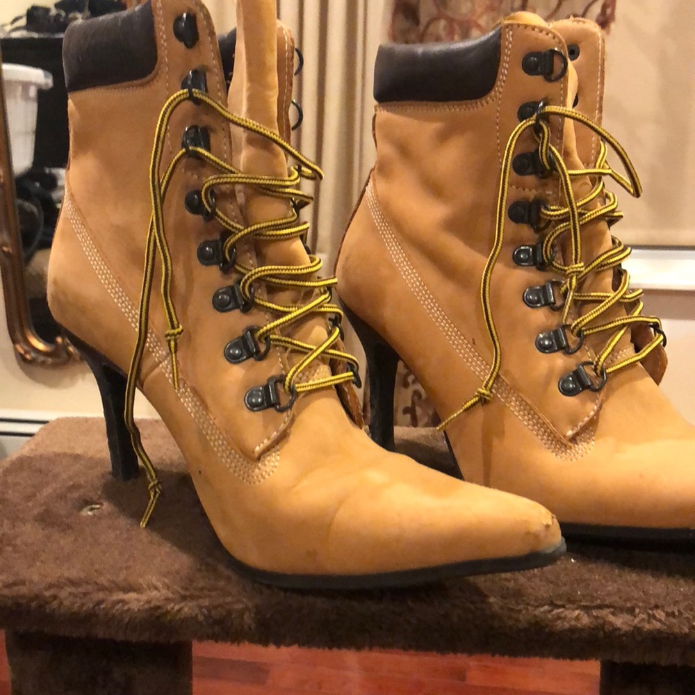 Cute construction heels